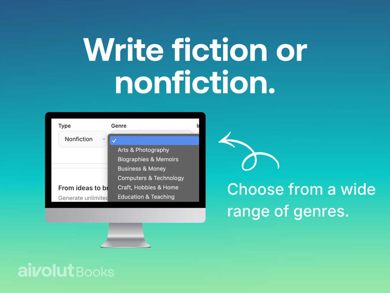 Aivolut AI Book Creator: Lifetime Subscription (Starter Plan)