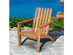 Costway Patio Acacia Wood Adirondack Chair Lounge Armchair Durable Outdoor Garden Yard