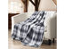 Spyder Sherpa Lined Printed Flannel Ultra Plush Throw Blanket 50" X 70"