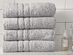 Turkish Cotton 700 GSM Bath Towels: Set of 4 (Grey)