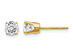 3/4 Carat (ctw I2, K-L) Diamond Solitaire Stud Earrings in 14K Yellow Gold
