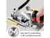 Electric Mini 4-1/2" Circular Saw 3500 RPM Handheld Cutting Tool Accessory Kit 