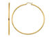 14K Yellow Gold Extra Large Hoop Earrings 2 1/2 Inch (2.00 mm)