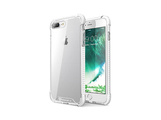 iPhone 7 Plus Shockproof Dual TPE Case (White)