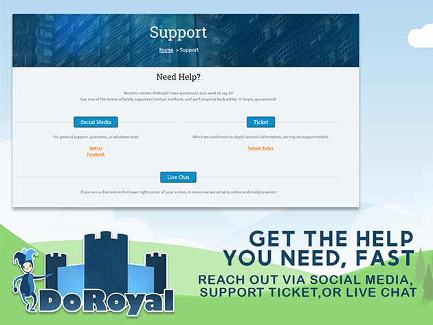 DoRoyal Eternal Kingdom Lifetime Website Hosting