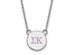 Sterling Silver Sigma Kappa Small Enamel Necklace