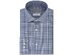 Michael Kors Men's Slim-Fit Non-Iron Airsoft Performance Stretch Plaid Dress Shirt Blue Size 16-3637