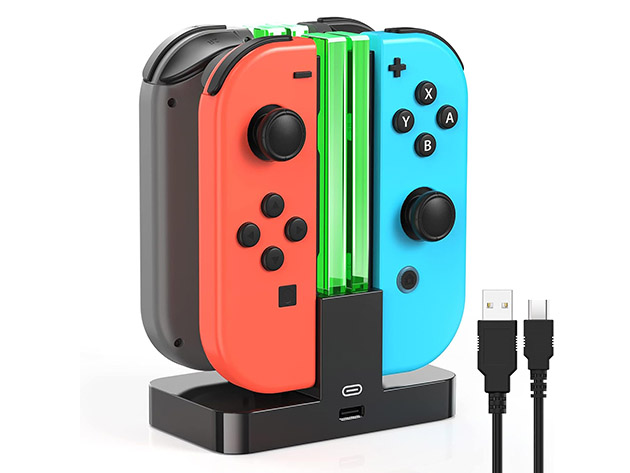 Switch Joy-Con Charging Dock with LED Indicator Lights