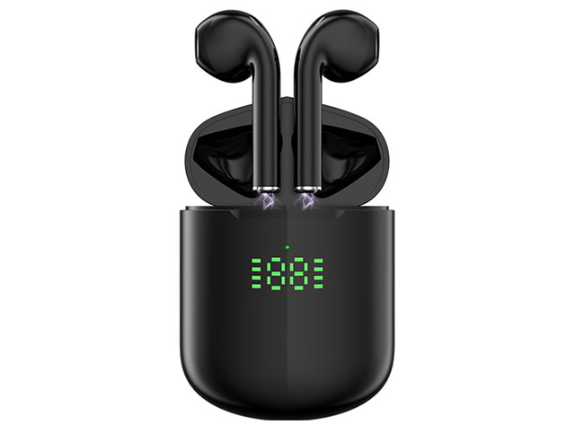 Bluetooth Earpods with LED Indicator + Wireless Charging Pad