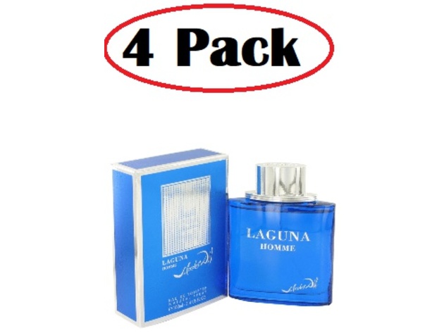 4 Pack of LAGUNA by Salvador Dali Eau De Toilette Spray 3.4 oz
