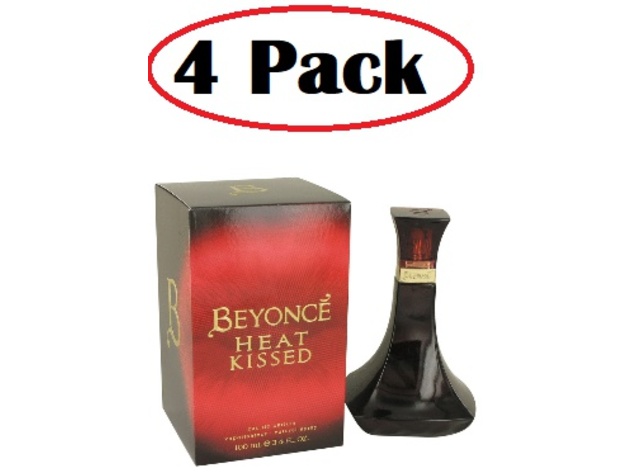 4 Pack of Beyonce Heat Kissed by Beyonce Eau De Parfum Spray 3.4 oz