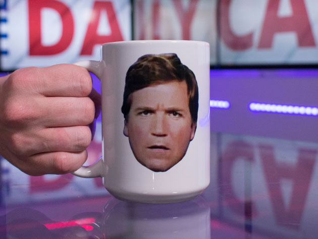 Tucker Face Daily Caller Mug