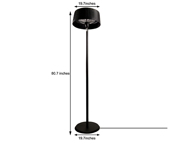 1500W Heater Floor Lamp