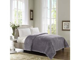 500 Series Solid Ultra Plush Blanket Silver Gray
