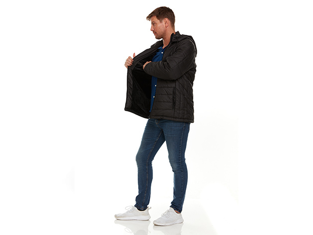 Helios Paffuto Heated Men's Coat with Power Bank