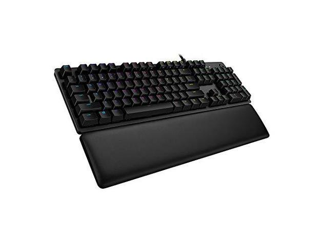 Logitech G513 Carbon RGB Mechanical Wired Gaming Keyboard with GX Brown Switches (Refurbished, Open Retail Box)