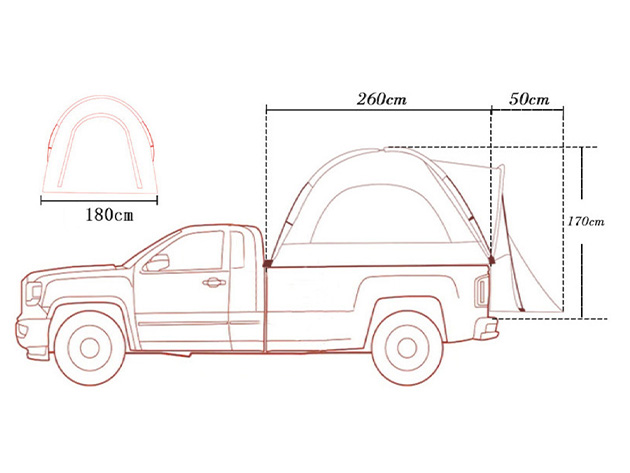 Pickup Truck Bed Tent (Large)