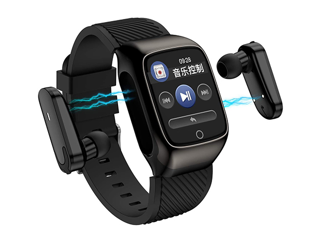 S300 2-in-1 TWS Smart Bracelet Wireless Bluetooth Headset Combo