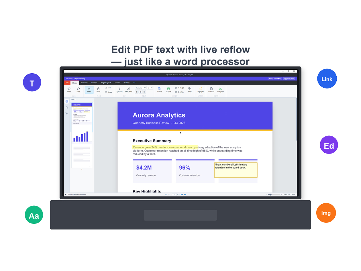 IndusPDF Editor & Converter: Lifetime Subscription