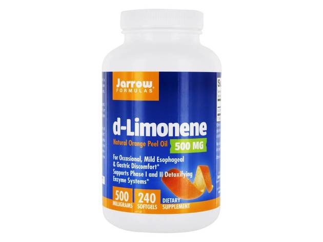 Jarrow Formulas - d-Limonene Natural Orange Peel Oil 500 mg. - 180 Softgels