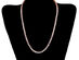 Tennis Necklace with White Princess Cut Swarovski (Rose Gold)