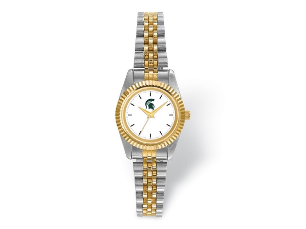 LogoArt Ladies Michigan State University Pro Two-tone Watch