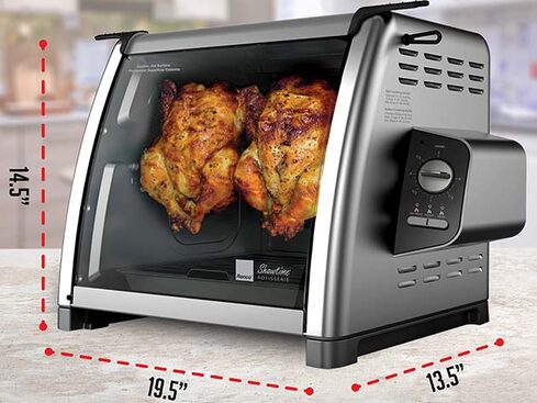 Ronco Series Stainless Steel Rotisserie Countertop Oven