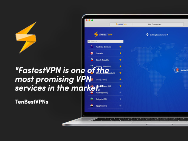 FastestVPN: Lifetime Subscription (5 Devices)