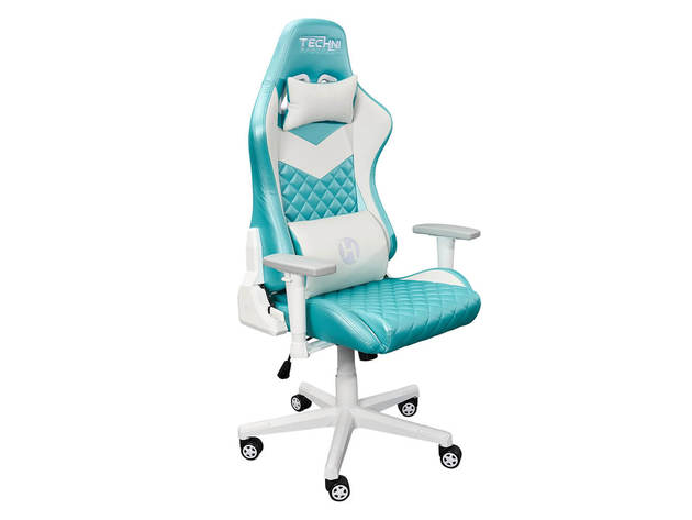 RTA Products RTATS63CAQ High Back Ergonomic Gaming Chair - Aqua