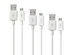 10-Ft Samsung-Certified MicroUSB Cable: 3-Pack + Fast Charging Adapter