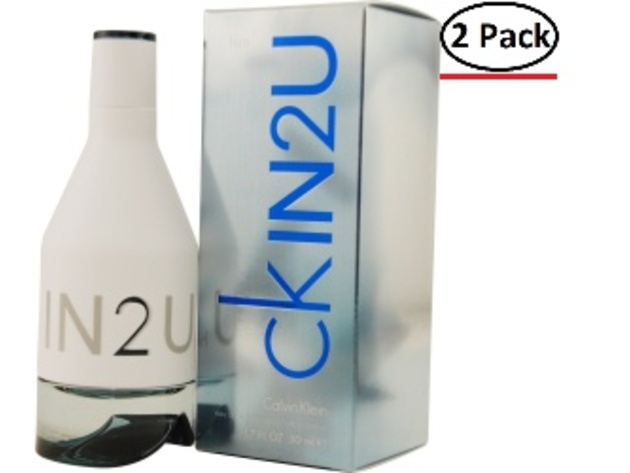 CK IN2U by Calvin Klein EDT SPRAY 1.7 OZ for MEN ---(Package Of 2)