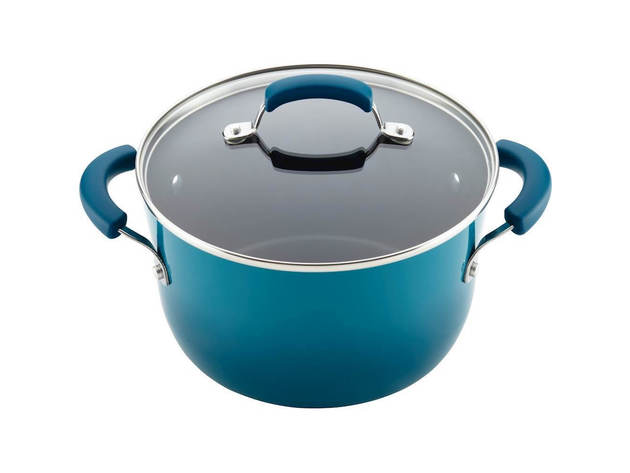 Rachael Ray 17629 14-Piece Cookware Set - Marine Blue