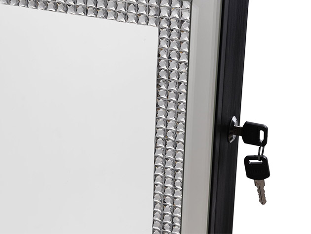 Sparkle Cheval Mirror Jewelry Armoire