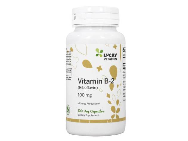LuckyVitamin - Vitamin B2 Riboflavin Energy Production 100 mg. - 100 Veg Capsules