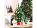 Costway 24'' Pre-Lit Tabletop Christmas Tree PVC Ornaments Lights - Green