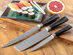 Damasukasu Japanese 3-Piece Master Chef Hanshu Knife Set