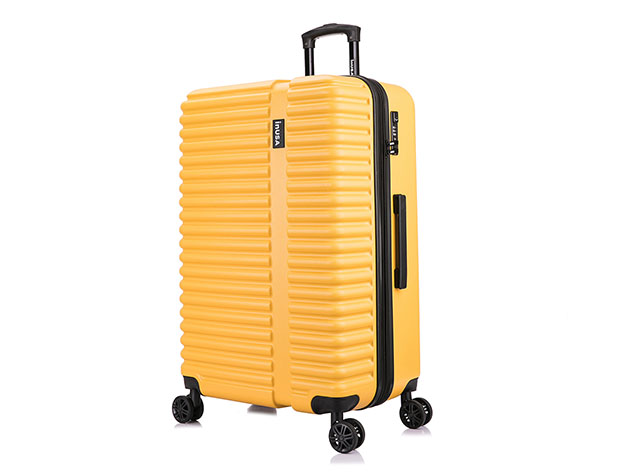 InUSA Ally Lightweight Hardside Spinner 3-Piece Set (20"/24"/28", Mustard)