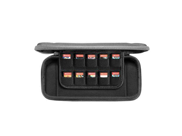 tomtoc Slim Carrying Case with 10 Game Cartridges for Nintendo Switch Coral Pink