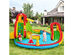 Kids Inflatable Water Slide Park with Climbing Wall Water Cannon and Splash Pool 