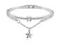 Silver Gold White Pav'e Celestial Bangle