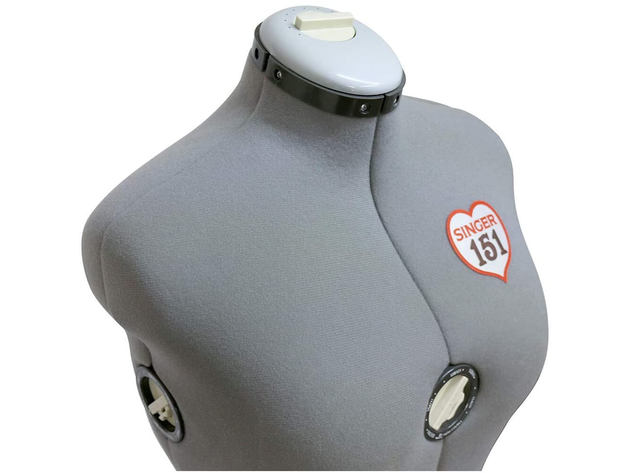 Singer DSF151MLGR Gray Adjustable Dress Form- Medium/Large