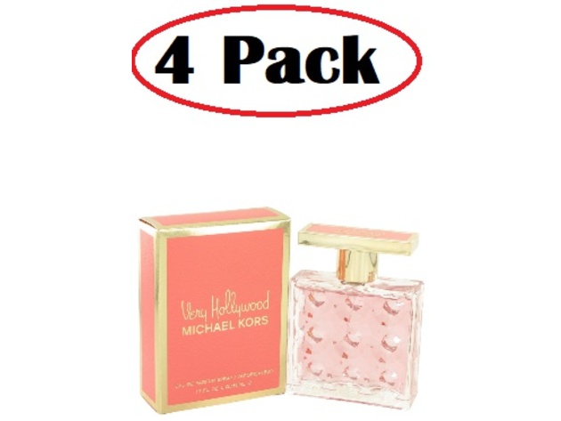 4 Pack of Very Hollywood by Michael Kors Eau De Parfum Spray 1.7 oz