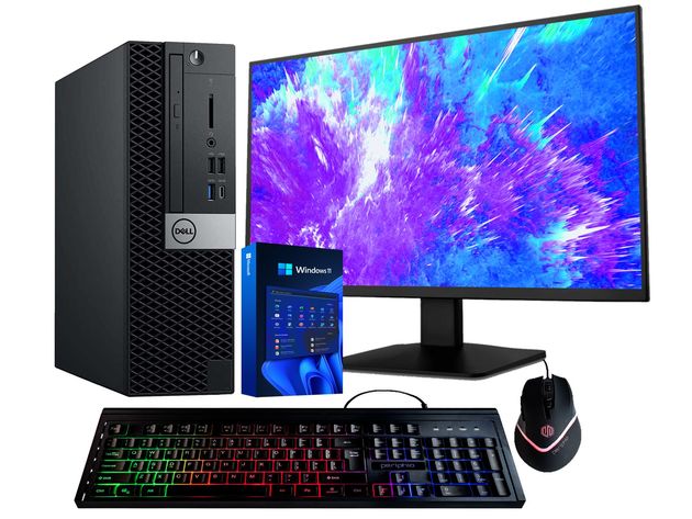 Dell Optiplex 7070 Desktop | Hexa Core Intel i7 (3.4) | 16GB DDR4 RAM | 500GB SSD | Windows 11 Pro | 22" LCD Monitor (Refurbished)