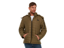 Helios Paffuto Heated Men's Coat with Power Bank (Olive/Small)