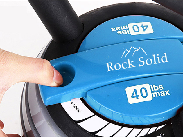 Rock Solid Adjustable Kettlebell (40lb)