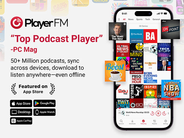 Player FM - Podcast Player Premium Plan: Lifetime Membership