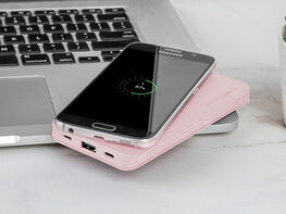 ChargeHubGO+ All-in-One Power Bank (Blush Pink)