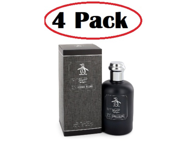 4 Pack of Original Penguin Iconic Blend by Original Penguin Eau De Toilette Spray 3.4 oz