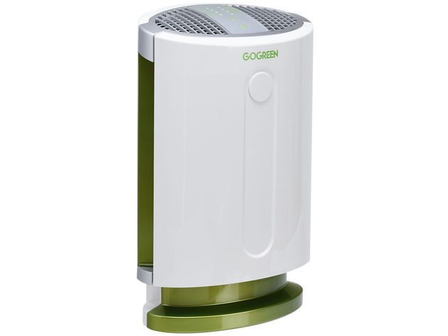 Goplus 3-in-1 Air Purifier HEPA Filter Particle Carbon Filter Odor Allergy Eliminator - White/Silver