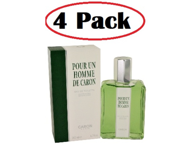 4 Pack of CARON Pour Homme by Caron Eau De Toilette Spray 6.7 oz